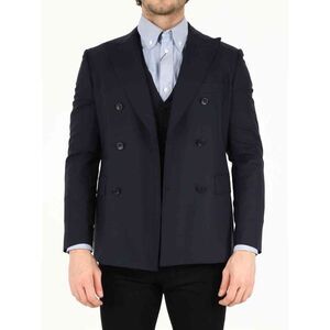 Tonello Men Blue Wool Jacket